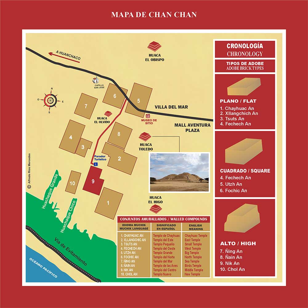 Mapa de Chan Chan